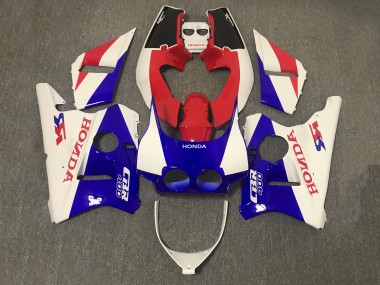 Preisgünstige Honda CBR400RR NC23 Motorrad Verkleidung 1987-1989 - Weiss Rot Blau