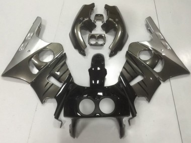 Preisgünstige Honda CBR400RR NC29 Motorrad Verkleidung 1990-1999 - Silber Grau Glanzendes Schwarz