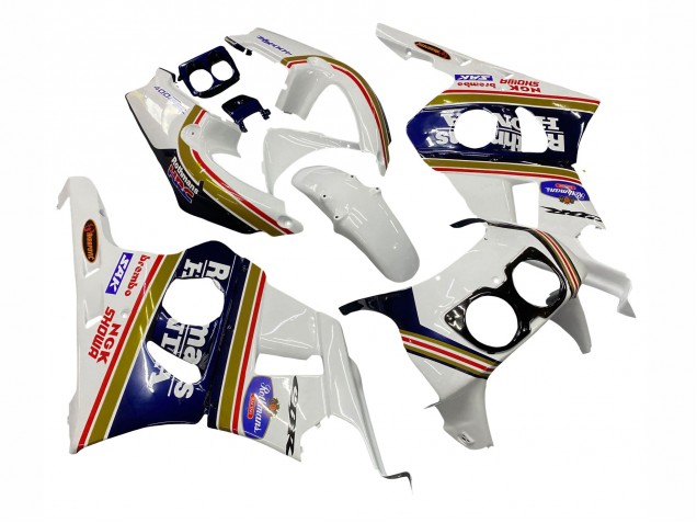 Preisgünstige Honda CBR400RR NC29 Motorrad Verkleidung 1990-1999 - Weiss Gold Rot Dunkel Blau Rothmans