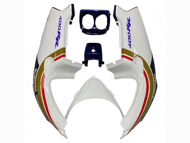 Preisgünstige Honda CBR400RR NC29 Motorrad Verkleidung 1990-1999 - Weiss Gold Rot Dunkel Blau Rothmans