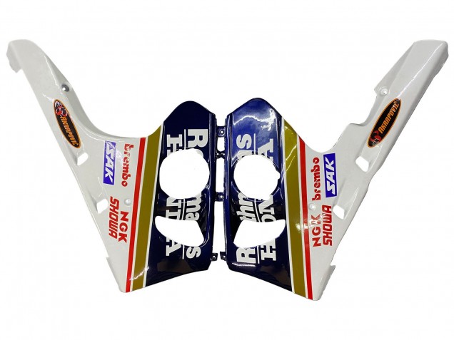 Preisgünstige Honda CBR400RR NC29 Motorrad Verkleidung 1990-1999 - Weiss Gold Rot Dunkel Blau Rothmans