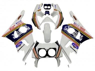 Preisgünstige Honda CBR400RR NC29 Motorrad Verkleidung 1990-1999 - Weiss Gold Rot Dunkel Blau Rothmans