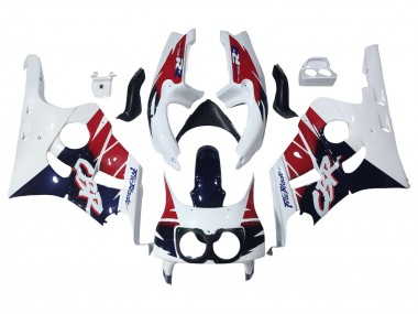 Preisgünstige Honda CBR400RR NC29 Motorrad Verkleidung 1990-1999 - Weiss Rot Dunkel Blau Fireblade