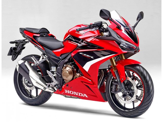 Preisgünstige Honda CBR400R Motorrad Verkleidung 2022 - Rot Weiss Glanzendes Schwarz