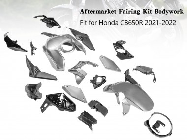 Preisgünstige Honda CB650R Motorrad Verkleidung 2019-2022 - Silber