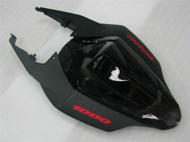 Preisgünstige Suzuki GSXR 1000 Motorrad Verkleidung 2007-2008 - Glanzendes Schwarz Matt Schwarz Rot