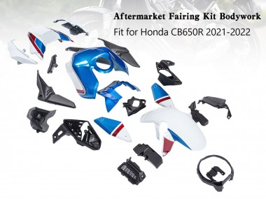 Preisgünstige Honda CB650R Motorrad Verkleidung 2019-2022 - Blau Rot Schwarz