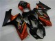 Preisgünstige Suzuki GSXR 1000 Motorrad Verkleidung 2007-2008 - Schwarz Orange