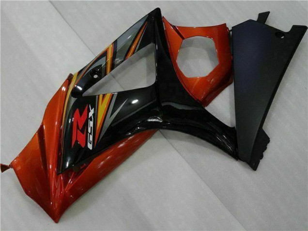 Preisgünstige Suzuki GSXR 1000 Motorrad Verkleidung 2007-2008 - Schwarz Orange