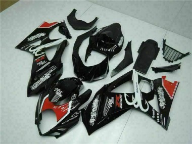 Preisgünstige Suzuki GSXR 1000 Motorrad Verkleidung 2007-2008 - Glanzendes Schwarz Rot Weiss