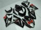 Preisgünstige Suzuki GSXR 1000 Motorrad Verkleidung 2007-2008 - Glanzendes Schwarz Rot Weiss