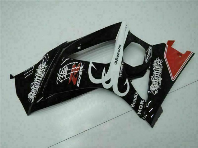Preisgünstige Suzuki GSXR 1000 Motorrad Verkleidung 2007-2008 - Glanzendes Schwarz Rot Weiss