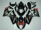 Preisgünstige Suzuki GSXR 1000 Motorrad Verkleidung 2007-2008 - Glanzendes Schwarz Rot Weiss
