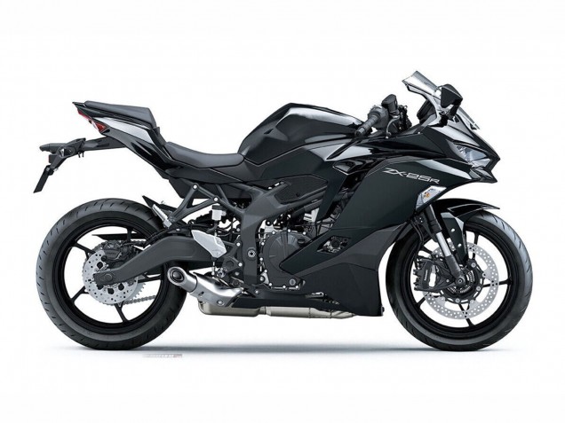 Preisgünstige Kawasaki ZX25R ZX-25R Motorrad Verkleidung 2019-2025 - Glanzendes Schwarz Matt Schwarz