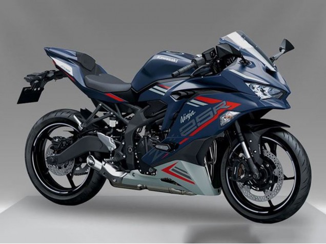 Preisgünstige Kawasaki ZX25R ZX-25R Motorrad Verkleidung 2019-2025 - Blau Rot Grau