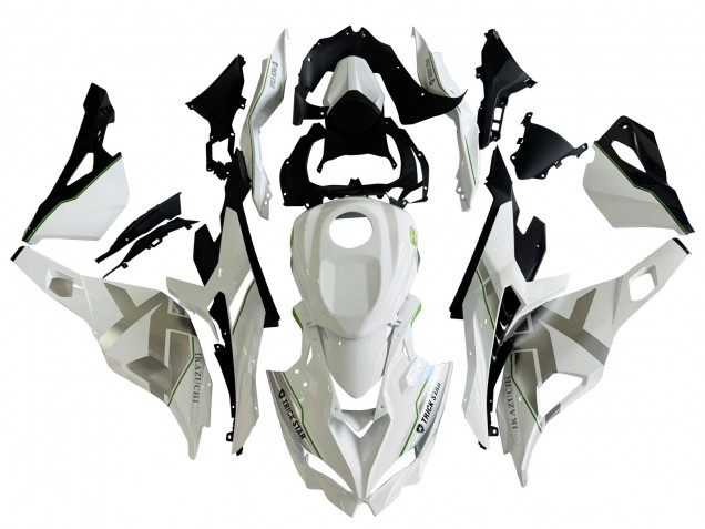 Preisgünstige Kawasaki ZX25R ZX-25R Motorrad Verkleidung 2019-2025 - Weiss Silber Grun Schwarz Trick Star