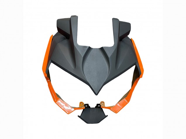 Preisgünstige Kawasaki Z400 Motorrad Verkleidung 2018-2024 - Orange Glanzendes Schwarz