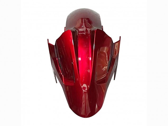 Preisgünstige Kawasaki Z400 Motorrad Verkleidung 2018-2024 - Bonbon Rot Glanzendes Schwarz