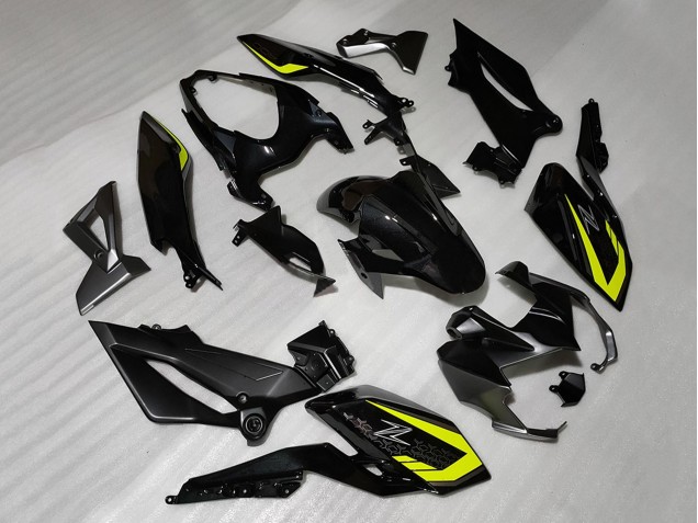 Preisgünstige Kawasaki Z400 Motorrad Verkleidung 2018-2024 - Schwarz Gelb