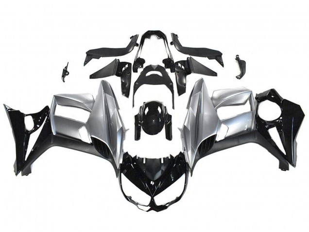 Preisgünstige Kawasaki Z1000SX Motorrad Verkleidung 2010-2016 - Glanzendes Schwarz Silber
