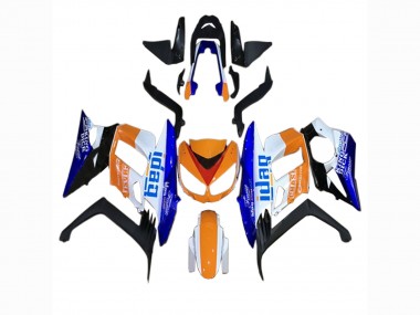 Preisgünstige Kawasaki Z1000SX Motorrad Verkleidung 2010-2016 - Orange Weiss Blau Schwarz