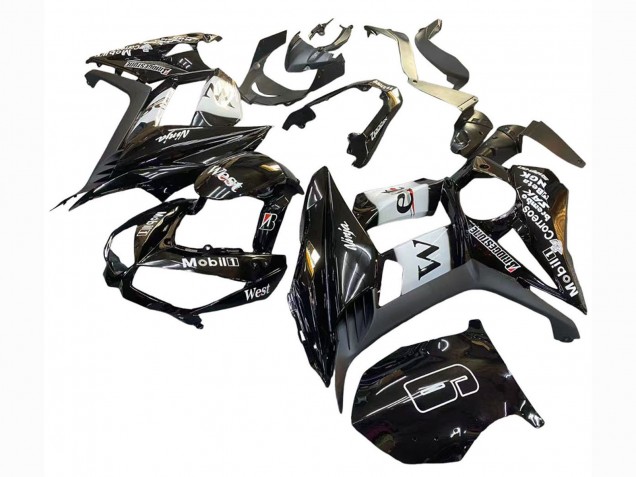 Preisgünstige Kawasaki Z1000SX Motorrad Verkleidung 2010-2016 - Glanzendes Schwarz Gold Weiss Mobil West