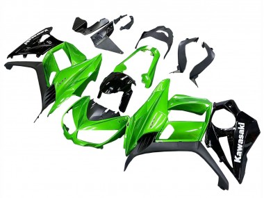 Preisgünstige Kawasaki Z1000SX Motorrad Verkleidung 2010-2016 - Glanzendes Schwarz Matt Schwarz Grun