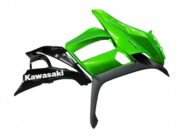 Preisgünstige Kawasaki Z1000SX Motorrad Verkleidung 2010-2016 - Glanzendes Schwarz Matt Schwarz Grun