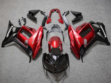 Preisgünstige Kawasaki Z1000SX Motorrad Verkleidung 2010-2016 - Rot Glanzendes Schwarz
