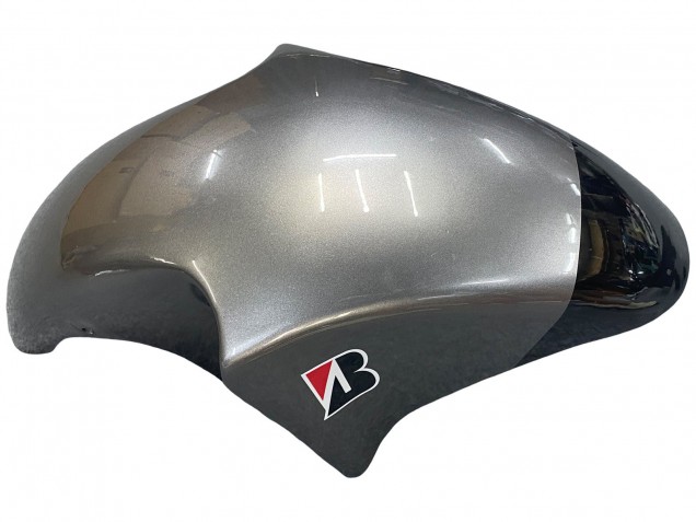 Preisgünstige Kawasaki ZXR250 Motorrad Verkleidung 1989-1990 - Glanzendes Schwarz Grau Elf Touch4 Bridgestone