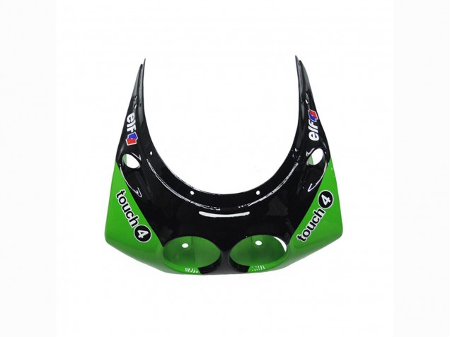 Preisgünstige Kawasaki ZXR250 Motorrad Verkleidung 1989-1990 - Grun Glanzendes Schwarz Elf Touch4 Bridgestone