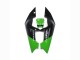 Preisgünstige Kawasaki ZXR250 Motorrad Verkleidung 1989-1990 - Grun Glanzendes Schwarz Elf Touch4 Bridgestone