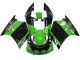 Preisgünstige Kawasaki ZXR250 Motorrad Verkleidung 1989-1990 - Grun Glanzendes Schwarz Elf Touch4 Bridgestone