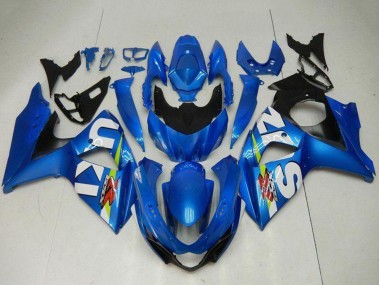 Preisgünstige Suzuki GSXR 1000 Motorrad Verkleidung Kit 2009-2016 - Blau Grun Weiss