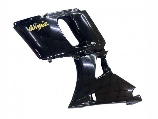Preisgünstige Kawasaki ZZR400 Motorrad Verkleidung 1993-2007 - Glanzendes Schwarz Gold Ninja