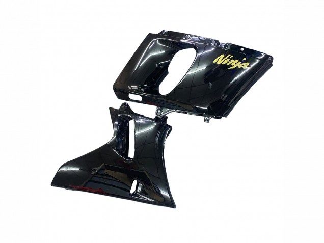 Preisgünstige Kawasaki ZZR400 Motorrad Verkleidung 1993-2007 - Glanzendes Schwarz Gold Ninja