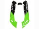 Preisgünstige Kawasaki ZZR400 Motorrad Verkleidung 1993-2007 - Grun Glanzendes Schwarz Flamme