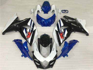 Preisgünstige Suzuki GSXR 1000 Komplette Abs Verkleidung Kit 2009-2016 - Weiss Blau Schwarz