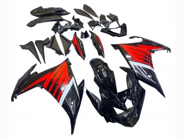 Preisgünstige Yamaha FZ6R Motorrad Verkleidung 2009-2015 - Schwarz Rot Weiss