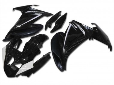 Preisgünstige Yamaha FZ6R Motorrad Verkleidung 2009-2015 - Glanzendes Schwarz Weiss
