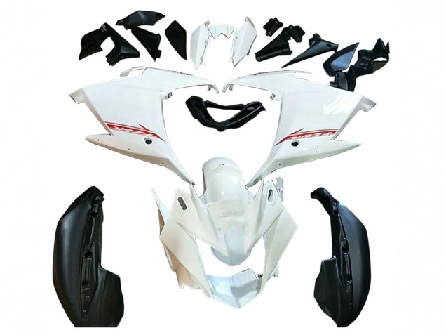 Preisgünstige Yamaha FZ6R Motorrad Verkleidung 2009-2015 - Weiss Schwarz Rot
