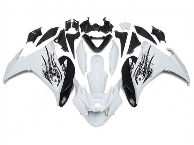 Preisgünstige Yamaha FZ6R Motorrad Verkleidung 2009-2015 - Weiss Schwarz