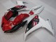 Preisgünstige Yamaha FZ6R Motorrad Verkleidung 2009-2015 - Rot Weiss Schwarz 6
