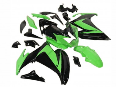 Preisgünstige Yamaha FZ6R Motorrad Verkleidung 2009-2015 - Glanzendes Schwarz Grun