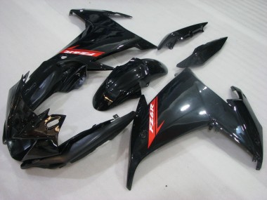 Preisgünstige Yamaha FZ6R Motorrad Verkleidung 2009-2015 - Glanzendes Schwarz Rot