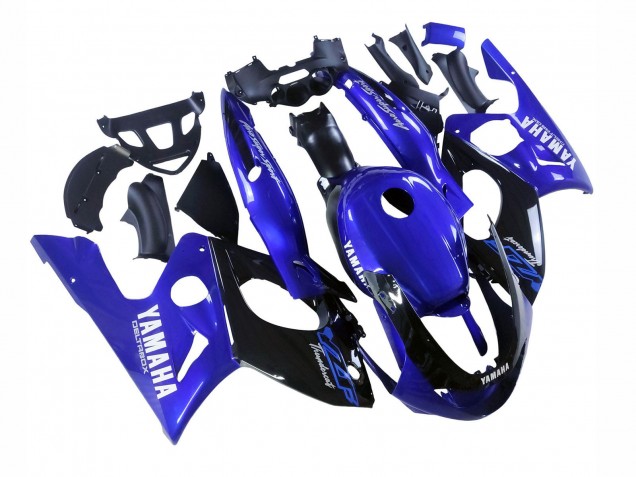 Preisgünstige Yamaha YZF600R Thundercat Motorrad Verkleidung 1996-2007 - Blau Glanzendes Schwarz