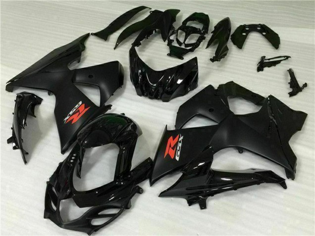 Preisgünstige Suzuki GSXR 1000 Motorrad Verkleidung 2009-2016 - Glanzendes Schwarz Matt Schwarz