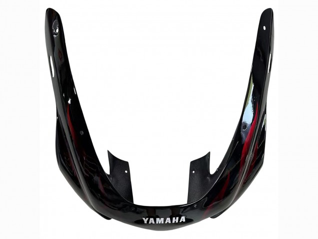 Preisgünstige Yamaha YZF 1000R Thunderace Motorrad Verkleidung 1997-2007 - Schwarz mit Dunkel Rot Flamme