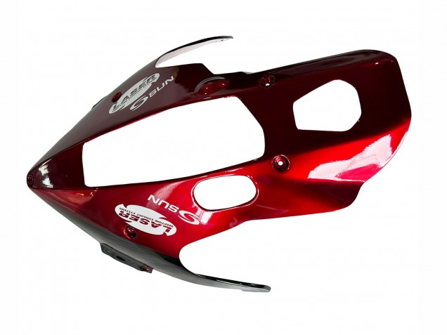 Preisgünstige Yamaha YZF 1000R Thunderace Motorrad Verkleidung Kit 1997-2007 - Schwarz mit Rot Flamme