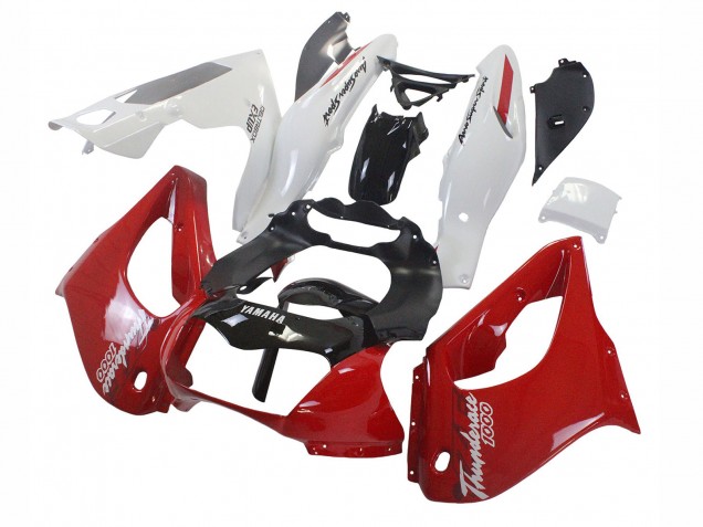 Preisgünstige Yamaha YZF 1000R Thunderace Motorrad Verkleidung 1997-2007 - Rot Schwarz Weiss Thunderace